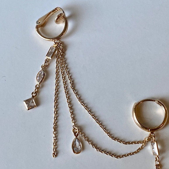 Gold plated earring and cuff from Brazil - Picture 6 of 8